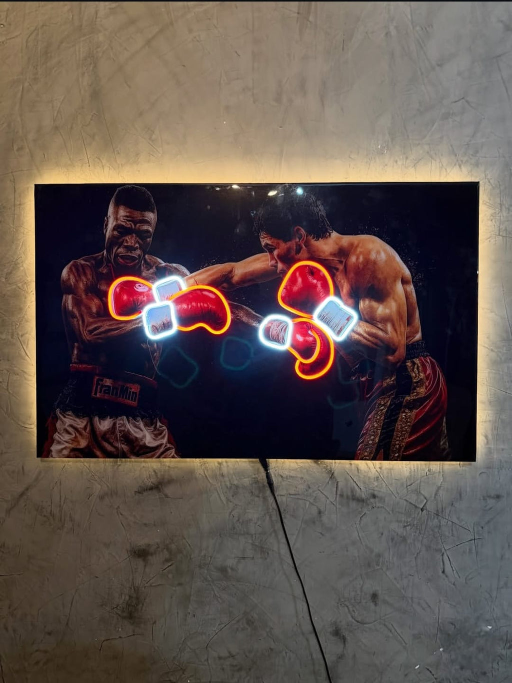 Cadre LED Boxing – Effet Infini