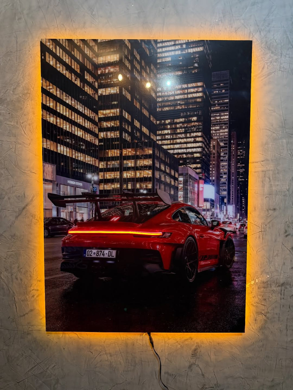 Porsche GT3  LED Art Frame