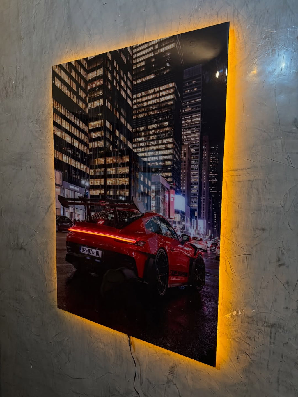 Porsche GT3  LED Art Frame