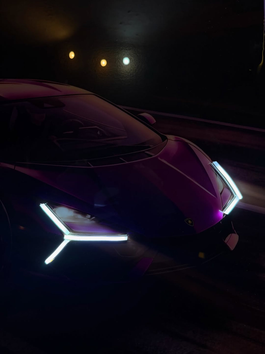 Lamborghini Revuelto LED Art Frame