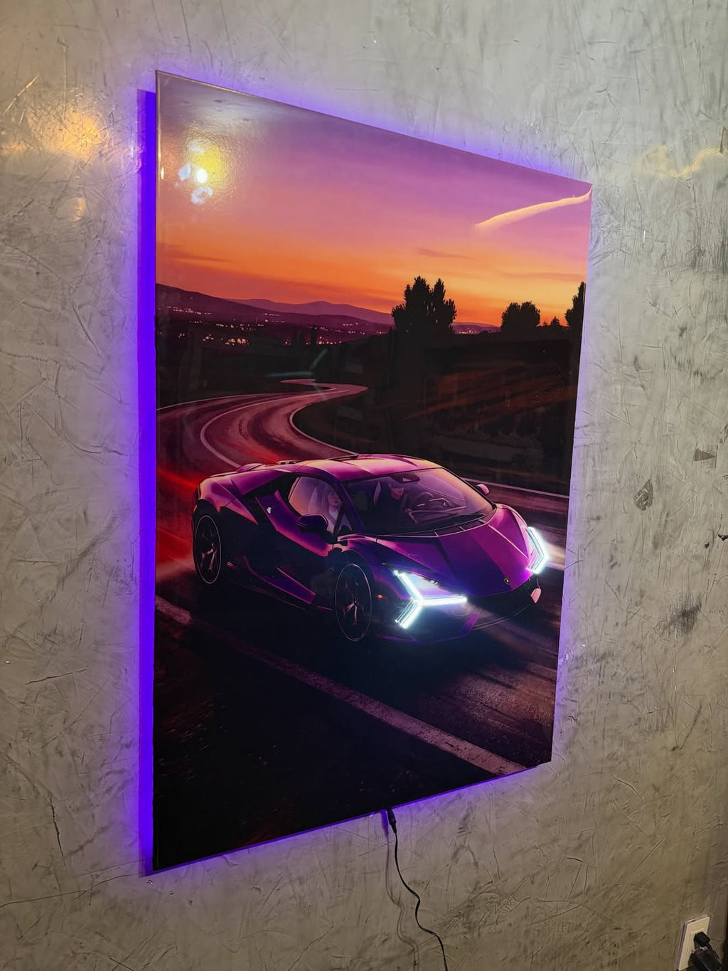 Lamborghini Revuelto LED Art Frame