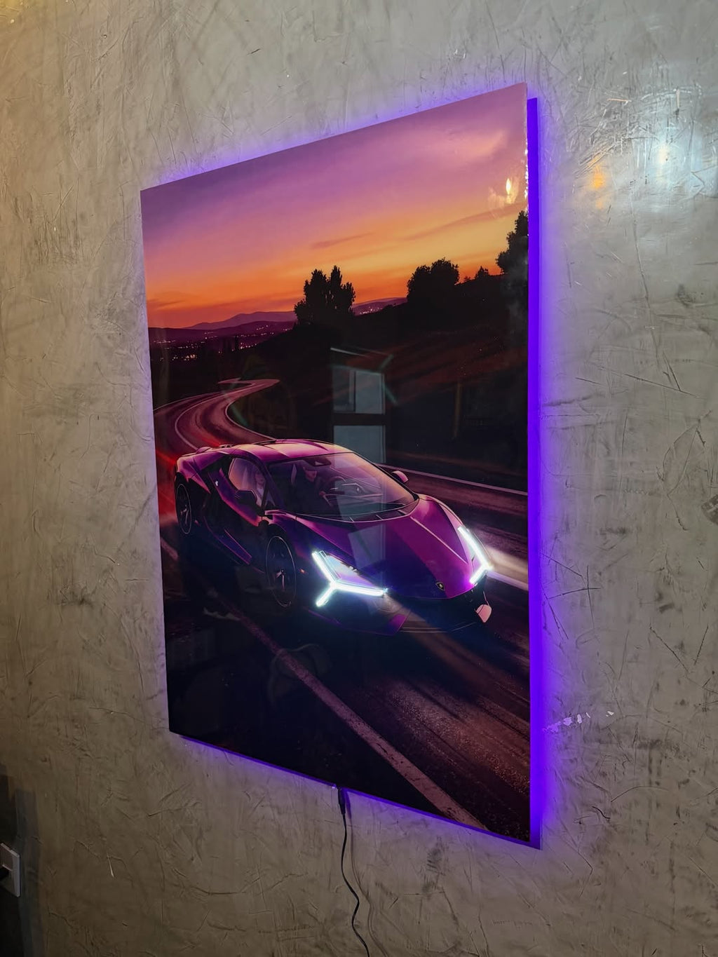 Lamborghini Revuelto LED Art Frame