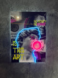 Street Art David — LED Backlit Frame