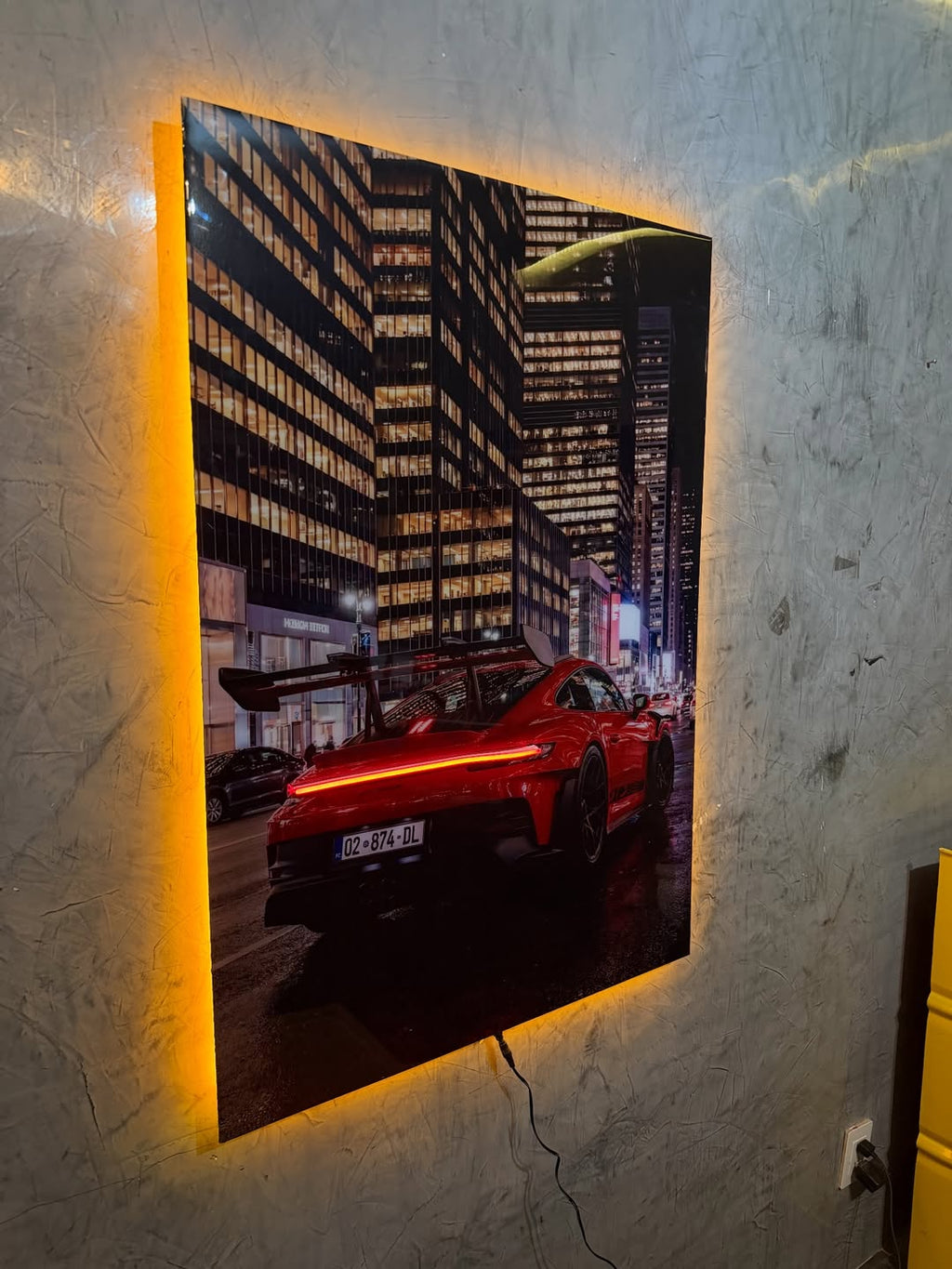 Porsche GT3  LED Art Frame